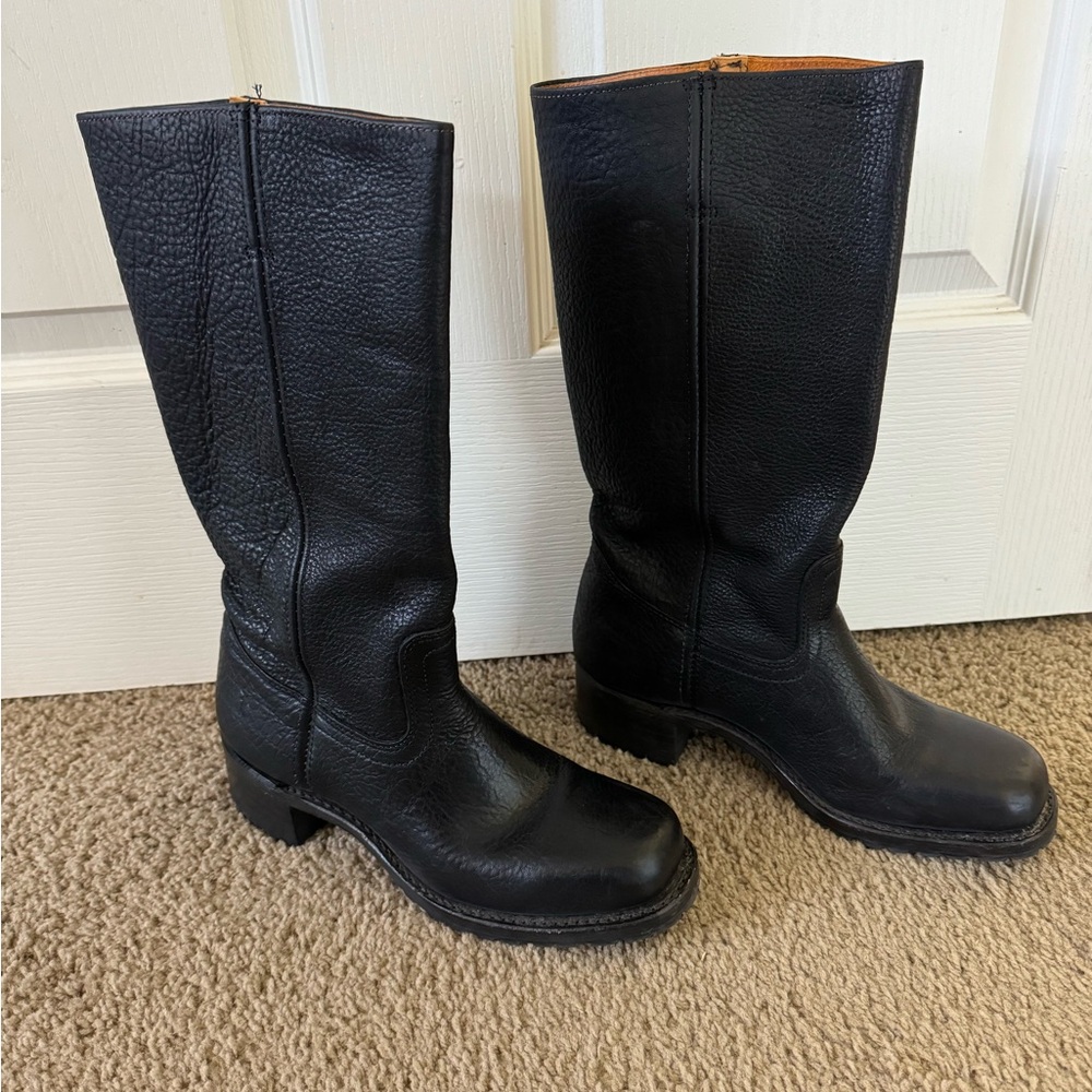 Frye Campus Black Boots